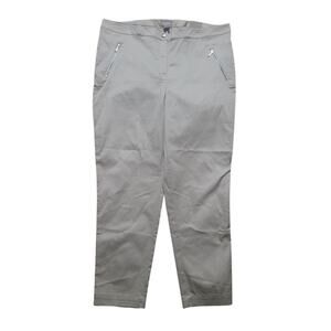 Chico's Khaki Breezy Sateen Ankle Slim Leg Pants - 3 (XL/16) - NEW